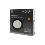 Downlight N/T okrąg 6W 4000K czarny DL-1