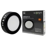 Downlight N/T okrąg 6W 4000K czarny DL-1