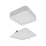 Downlight 6W kwadrat CCT 2w1 biały