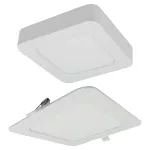 Downlight 18W kwadrat CCT 2w1 biały