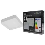 Downlight 18W kwadrat CCT 2w1 biały