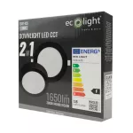 Downlight 18W okrągły CCT 2w1 czarny