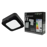 Downlight 6W kwadrat CCT 2w1 czarny
