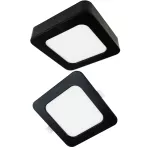 Downlight 18W kwadrat CCT 2w1 czarny