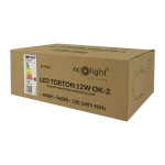 LED Torton 12W 4000K 960lm IP54 OWAL BIAŁY