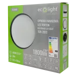 LED Torton 20W 4000K 1800lm IP65 OKRĄG CZARNY