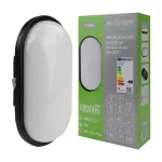 LED Torton 20W 4000K 1800lm IP65 OWAL CZARNY