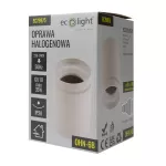 Oprawa Halogenowa OHN-6B N/T OKRĄG IP20 BIAŁA