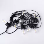Solarna Girlanda LED 10m +10 x G45 E27 0.3W 2700K