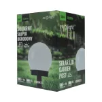 Solarny Słupek Ogrodowy LED SSO-5 okrągły klosz