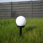 Solarny Słupek Ogrodowy LED SSO-5 okrągły klosz