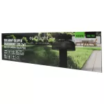 Solarny Słupek Ogrodowy 2w1 LED SSO-7BD czarny klosz