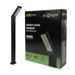Solarny Słupek Ogrod LED SSO-8 dwa sposoby montażu