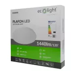 Plafon LED 18W 1440lm IP44 4000K
