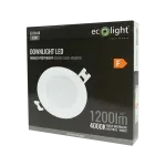 Downlight P/T okrąg 12W 4000K biały DL-1