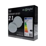 Downlight 12W okrągły CCT 2w1 biały