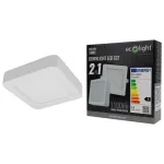Downlight 12W kwadrat CCT 2w1 biały
