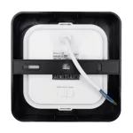 Downlight 12W kwadrat CCT 2w1 czarny