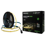 ZESTAW Taśma LED COB 320 24V 7W/m 3000K IP20 /5m/
