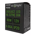 Zasilacz na szynę DIN PREMIUM 4M 12V 80W