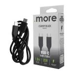 Kabel USB-C czarny 1m