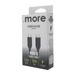 Kabel USB-C czarny 1m