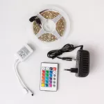 ZESTAW Taśma LED RGB 30LED/m 12V 7.2W/m IP20 /5m/