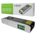Zasilacz LED 360W 12V 30A IP20 SLIM 224x69x40