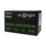 Zasilacz na szynę DIN PREMIUM 3M 12V 60W