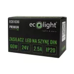 Zasilacz na szynę DIN PREMIUM 3M 24V 60W