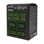 Zasilacz na szynę DIN PREMIUM 4M 24V 80W