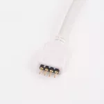Złączka LED RGB 10mm 4 piny / zatrzask