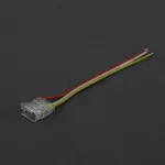Złączka LED RGB/RGBW/RGBCCT COB DIGITAL 12mm jednostronna zatrzaskowa z przewodem 10cm