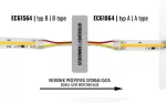 Złączka LED MONO CCT COB DIGITAL 10mm jednostronna zaciskowa Typ B z przewodem 10cm