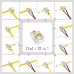 Złączka LED COB / SMD 8mm 12w1
