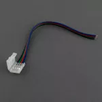 Złączka LED RGB 10mm jednostronna z przewodem