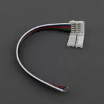 Złączka LED RGBW 12mm jednostronna z przewodem