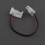 Złączka LED MONO 10mm dwustronna z przewodem IP63