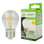 Żarówka LED GOLF BALL FILAMENT G45 2W E27 2700K 240lm