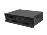 PRZEŁĄCZNICA ŚWIATŁOWODOWA LANBERG 48XSC DUPLEX / 48XLC QUAD RACK 19" 3U CZARNA + AKCESORIA 
