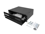 PRZEŁĄCZNICA ŚWIATŁOWODOWA LANBERG 48XSC DUPLEX / 48XLC QUAD RACK 19" 3U CZARNA + AKCESORIA 