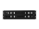 PRZEŁĄCZNICA ŚWIATŁOWODOWA LANBERG 48XSC DUPLEX / 48XLC QUAD RACK 19" 3U CZARNA + AKCESORIA 