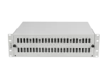 PRZEŁĄCZNICA ŚWIATŁOWODOWA LANBERG 48XSC DUPLEX / 48XLC QUAD RACK 19" 3U SZARA + AKCESORIA 