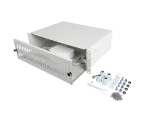 PRZEŁĄCZNICA ŚWIATŁOWODOWA LANBERG 48XSC DUPLEX / 48XLC QUAD RACK 19" 3U SZARA + AKCESORIA 