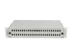 PRZEŁĄCZNICA ŚWIATŁOWODOWA LANBERG 48XSC SIMPLEX / 48XLC DUPLEX RACK 19" 2U SZARA + AKCESORIA 