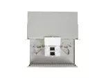PRZEŁĄCZNICA ŚWIATŁOWODOWA LANBERG 48XSC SIMPLEX / 48XLC DUPLEX RACK 19" 2U SZARA + AKCESORIA 