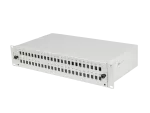 PRZEŁĄCZNICA ŚWIATŁOWODOWA LANBERG 48XSC SIMPLEX / 48XLC DUPLEX RACK 19" 2U SZARA + AKCESORIA 