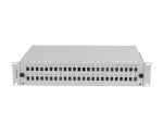PRZEŁĄCZNICA ŚWIATŁOWODOWA LANBERG 48XSC SIMPLEX / 48XLC DUPLEX RACK 19" 2U SZARA + AKCESORIA 