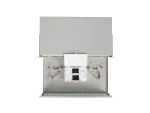 PRZEŁĄCZNICA ŚWIATŁOWODOWA LANBERG 48XSC SIMPLEX / 48XLC DUPLEX RACK 19" 2U SZARA + AKCESORIA 
