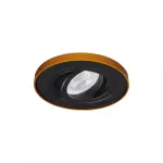 Oczko sufitowe TINY BORD DTO-B/G okrągły stop aluminium kolor czarny / złoty 1XGx5,3/GU10